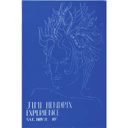 Jimi Hendrix Experience 1967 Sussex University Poster