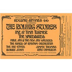Rolling Stones 1966 Ipswich Handbill