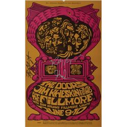 Doors Signed 1967 Fillmore Auditorium Signed Mini Poster