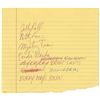 Image 1 : Neil Young Handwritten Set List