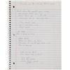 Image 10 : Brad Delp's Notebook with Handwritten Notes and Lyrics