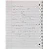Image 11 : Brad Delp's Notebook with Handwritten Notes and Lyrics