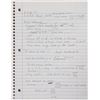 Image 1 : Brad Delp's Notebook with Handwritten Notes and Lyrics