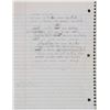 Image 6 : Brad Delp's Notebook with Handwritten Notes and Lyrics