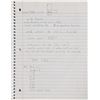 Image 9 : Brad Delp's Notebook with Handwritten Notes and Lyrics