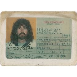 Brad Delp's New Hampshire Driver's License