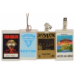 Brad Delp's Set of (4) Boston Backstage Passes