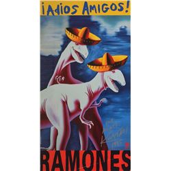 Ramones 'Adios Amigos' Artist-Signed Poster