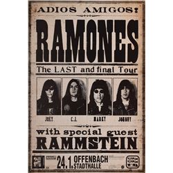 Ramones 'Adios Amigos' Germany Poster