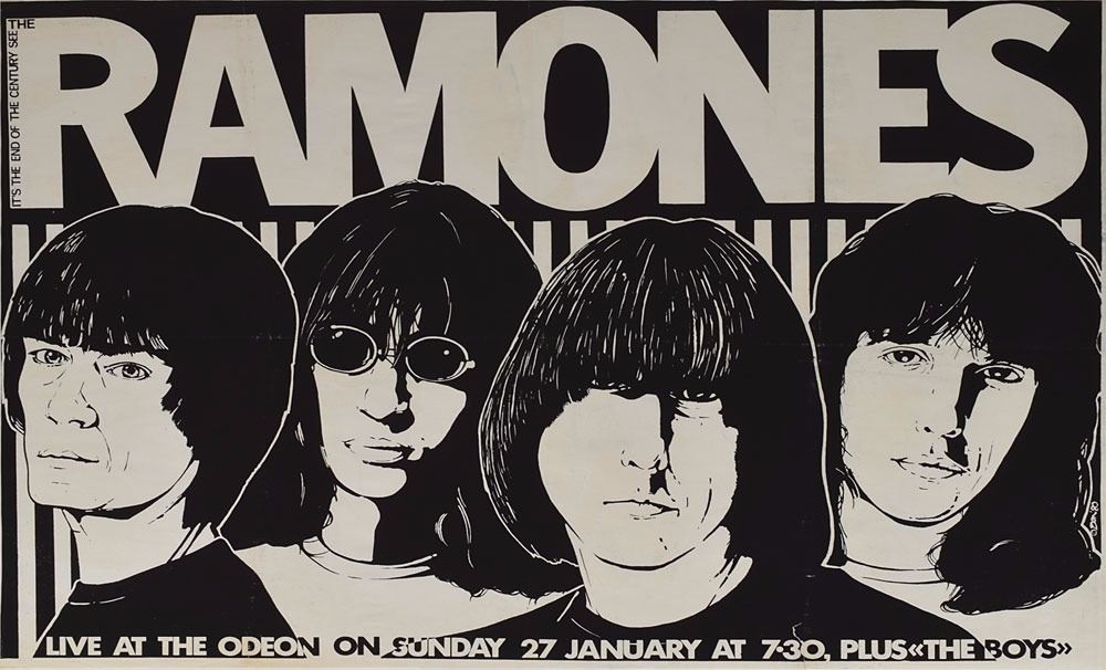 Ramones End Of The Century 1980 Edinburgh Scotland Poster