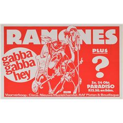 Ramones 1981 Amsterdam 'Gabba Gabba Hey' Poster