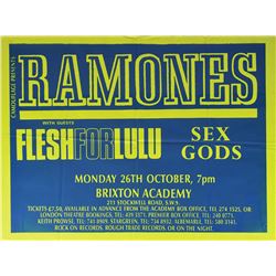 Ramones 1987 Brixton U.K. Oversized Poster