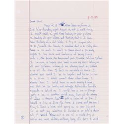 Tupac Shakur Handwritten Letter Signed