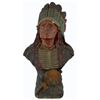 Image 1 : Cigar Store Indian Chief Bust Counter Top Display