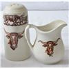 Image 3 : Wallace China Longhorn Pattern Dishes