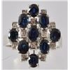 Image 6 : 18kt White Gold Sapphire and Diamond Ring