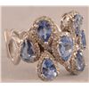 Image 2 : 18kt White Gold 3.30CT Sapphire Ring