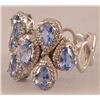 Image 3 : 18kt White Gold 3.30CT Sapphire Ring