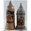 Image 1 : 2 Vintage German Beer Steins