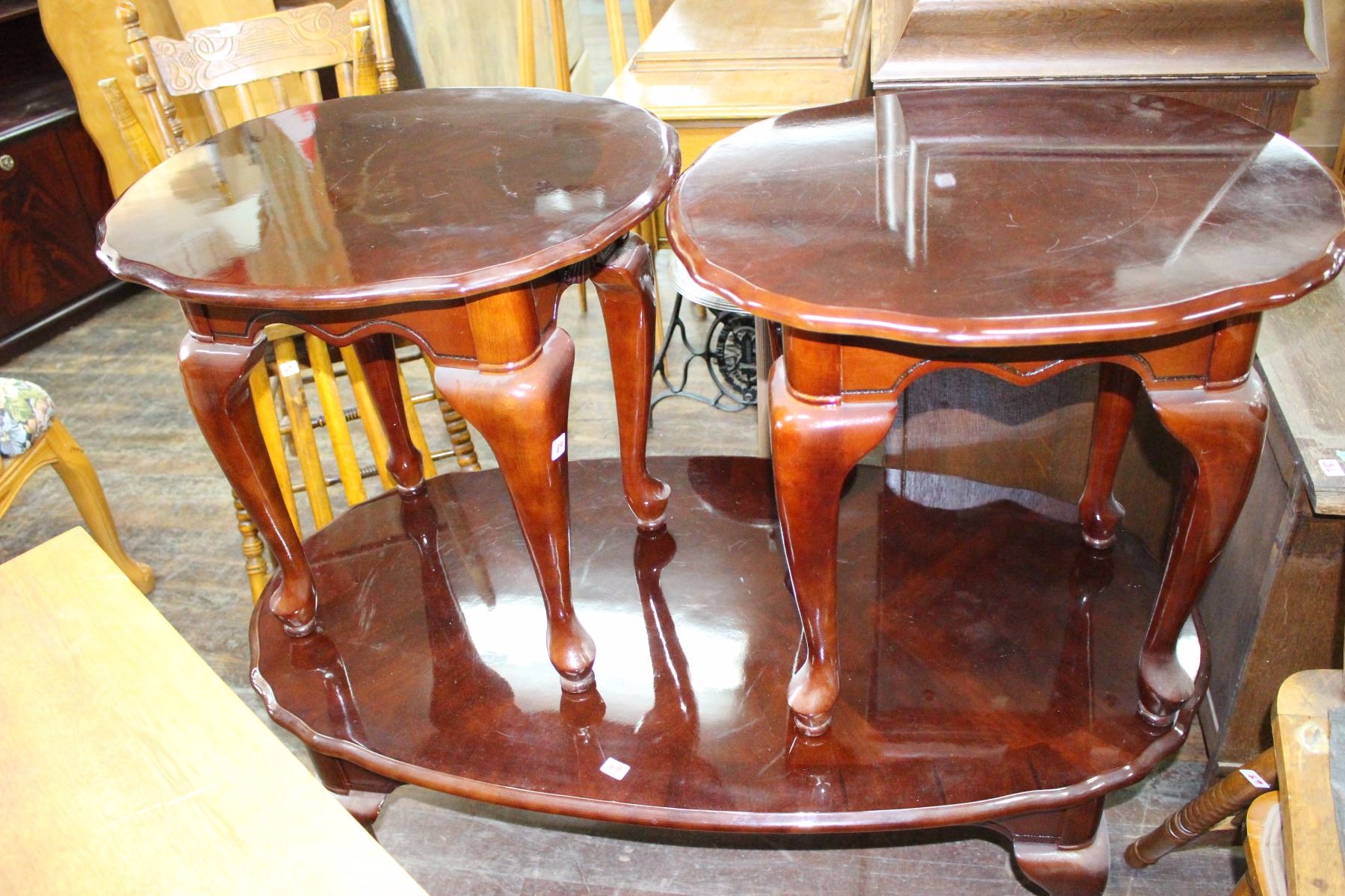 French Provincial Coffee Table & Two End Tables