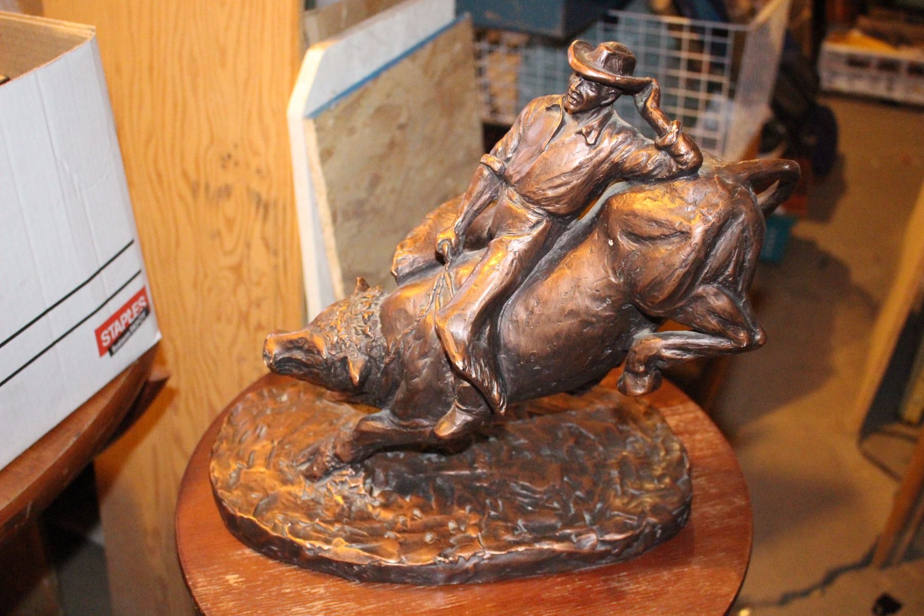 Bronze Bull Rider Figurine by Austin Prod Inc. 1979
