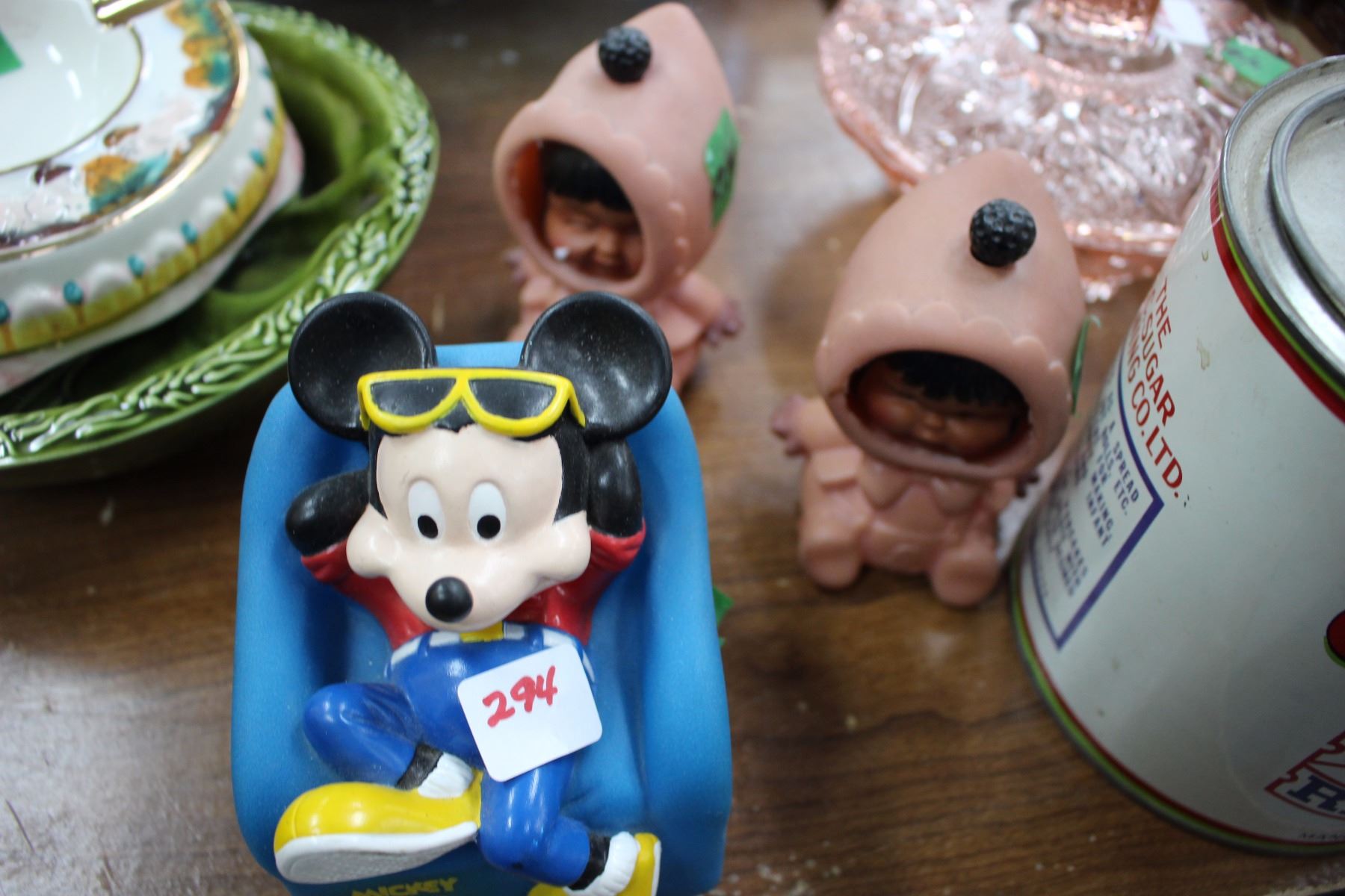Mickey Mouse Radio & 2 Inuit Rubber Toys