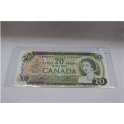 1969 Canada Twenty Dollar Bill - Near Uncirculated