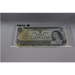 1973 Canada One Dollar Bill - Replacement Bill - Uncirculated