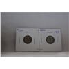 Image 1 : Canada Ten Cent Coin - (2) 1920 - Silver