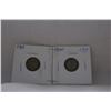 Image 1 : Canada Ten Cent Coin - (2) 1910 - Silver