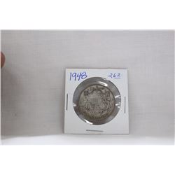 Canada Fifty Cent Coin (1) 1948 - Silver