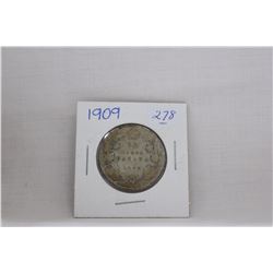 Canada Fifty Cent Coin (1) 1909 - Silver