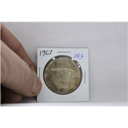 Canada Dollar Coin (1) 1967 - Silver