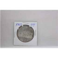 Canada Dollar Coin (1) 1965 - Silver