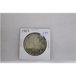 Canada Dollar Coin (1) 1963 - Silver