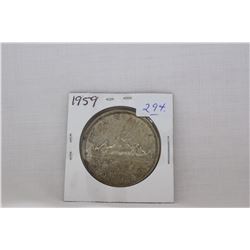 Canada Dollar Coin (1) 1959 - Silver
