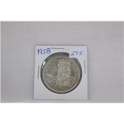 Canada Dollar Coin (1) 1958 - Silver