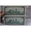 Image 2 : Canada One Dollar Bills (2) 1967 (Both Issues) (AU)