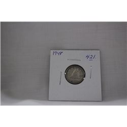 Canada Ten Cent Coins (1) 1948 - Low Mintage - Silver