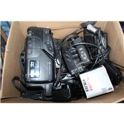 BOX OF VIDEO CAMERAS