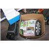 Image 1 : BOX OF DARTBOARD GAMES AND CENTRE CONSOLE
