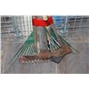 Image 2 : BUNDLE OF RAKES HOE AND PICK AXE