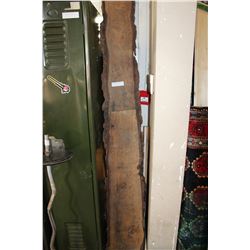 TWO SLABS OF LIVE EDGE WOOD