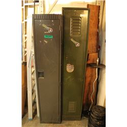 TWO SINGLE DOOR LOCKERS