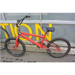 RED NO BRAND BMX BIKE