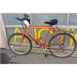 RED NO BRAND MOUNTAIN BIKE