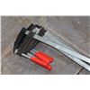 Image 2 : FOUR WOOD CLAMPS AND WOOD TOOL TOTE