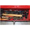Image 3 : RED AND RUBBERMAID TOOLBOXES WITH TOOLS