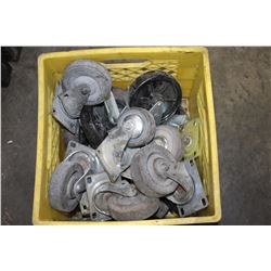 CRATE OF CASTORS