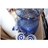 Image 1 : SAKE SET GLASS VASE DISH ETC